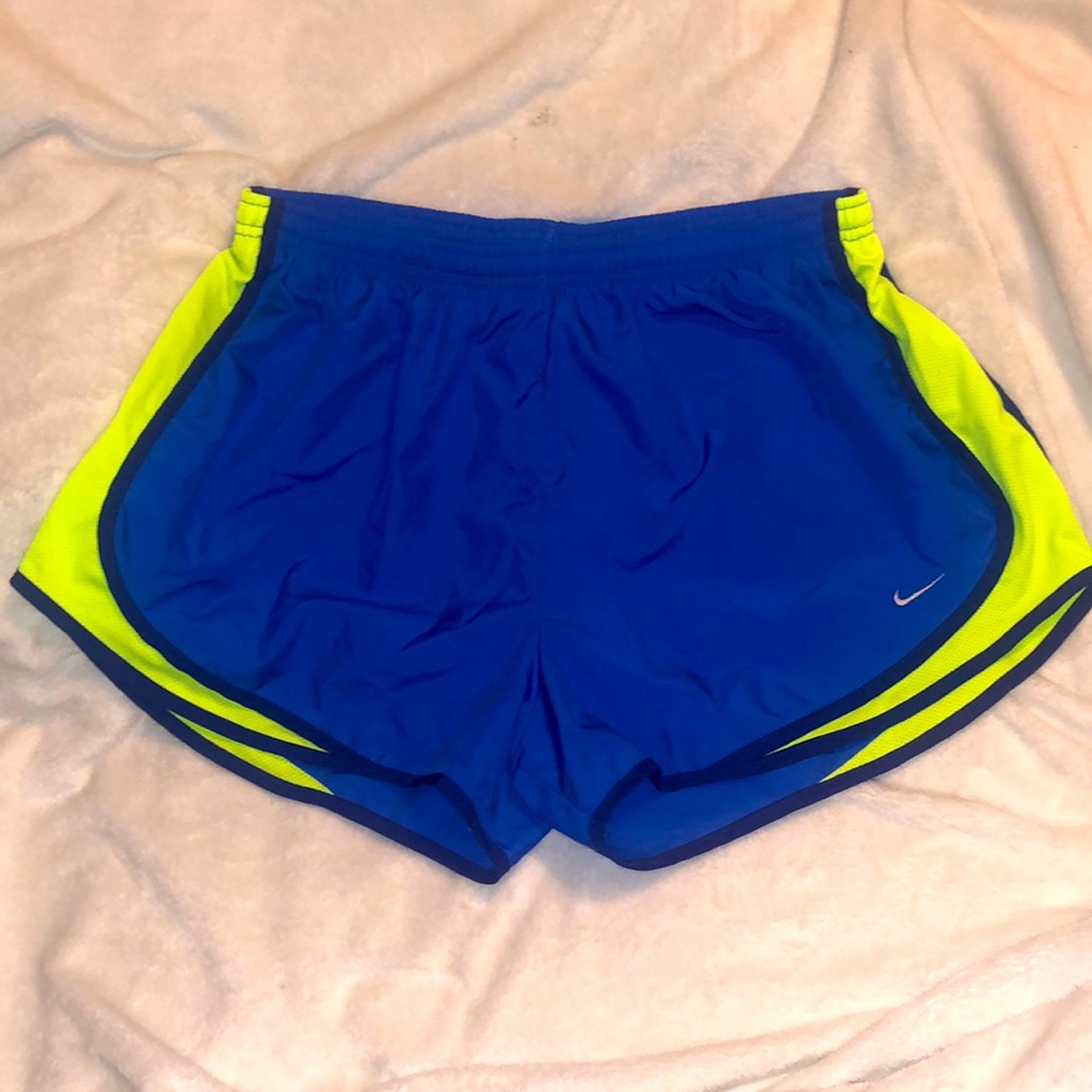 Nike Athletic shorts blue/yellow Women’s XL